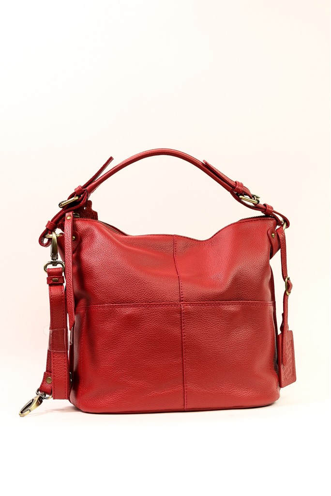 Geantă de piele cu baretă pe umăr