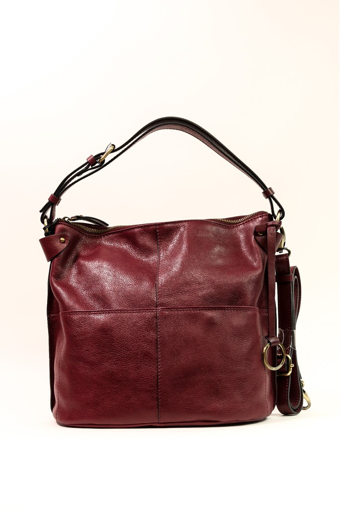 Geantă de piele cu baretă pe umăr