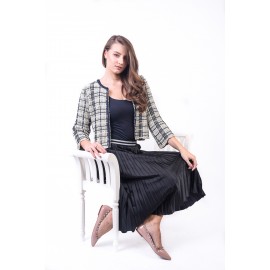 Jachetă tweed carou