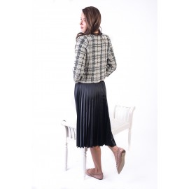 Jachetă tweed carou