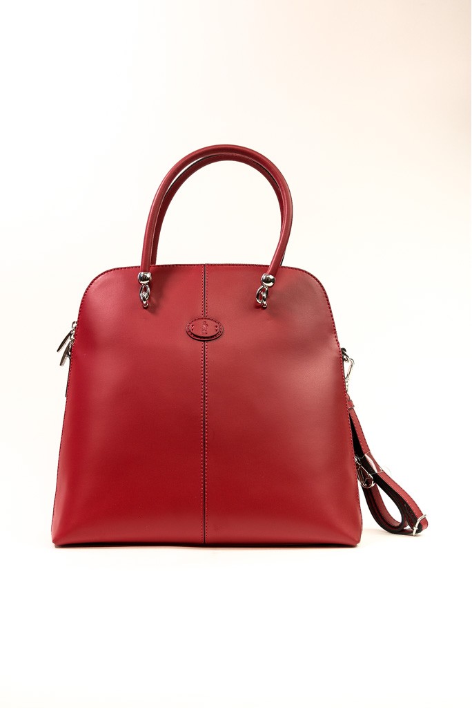 Geantă de piele cu mâner