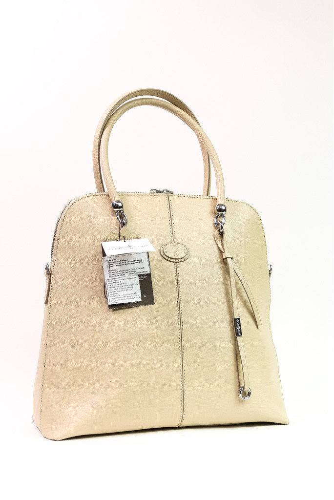 Geantă de piele cu mâner